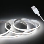 Led Strip Lights, 5V USB LED Lighting COB Short LED Strip Light White Flexible Not Dimmable led Light for Display Cabinet, Living Room,DIY Home COB Lighting Decor tv Lights (3.28FT 6500K) - Image 2