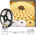 Lepro LED Tunable White Strip Light, Warm to Cool White, 16.4ft Dimmable Bright LED Tape Lights, 300 LEDs 2835, Strong 3M Adhesive, Not Cuttable, Suitable for Christmas Decorations, Home, Bedroom - Image 2