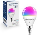 Lightinginside E12 Smart Light Bulbs 50W Equiv., G16.5 RGBCW Candelabra Chandelier Ceiling Fan Smart Bulb Works with Alexa/Google Home/SmartLife, 5W 550LM, 2.4G WiFi Bluetooth Bulb, ETL Listed, 1PC - Image 2