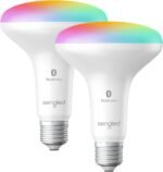 Sengled Alexa Light Bulbs, Smart Flood Light Bulb Color Changing, BR30 Smart Light Bulb Multicolor, RGBW Dimmable LED Bulb 65W Equivalent E26 Recessed Bluetooth Light bulb, No Hub Required, 2 Pack - Image 2