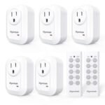 Upgraded Remote Control Outlet Wireless Light Switch for Household Appliances, Expandable Remote Light Switch Kit, Up to 100 ft Range, FCC Certified, ETL Listed, White (5 Outlets + 2 Remotes) - Image 2