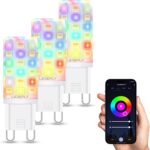 WiFi G9 Smart Bulb, RGBCW, Compatible with Alexa Google Home, Dimmable, Tunable White(2700k-6500k), 2.4GHZ WiFi Only, 3Pack - Image 2