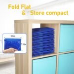 TICONN 4 Pack Extra Large Moving Bags Heavy Duty with Zippers & Carrying Handles, Durable Storage Bags Moving Boxes for Closet Organizers and Storage (4 Pack, Blue) - Image 6
