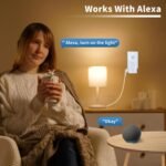 Smart Plug-in Dimmer, Wireless Dimmer Plug with Remote for Indoor Home Lighting, Digital Light Switch for Lamp Compatible with Alexa, for Dimmable LED/CFL Lights and Incandescent/Halogen - Image 5