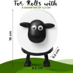 VELENTI Sheep Toilet Roll Holder, Free Standing Bathroom Set, 3D Printed, Funny Hilarious Black Sheep Loo Roll Holder, Tissue Paper Storage, Cute Bathroom Decor, X3, Set of 3 - Image 4