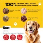 Beefeaters Dog Treats Sweet Potato Chews 28 oz Resealable Bag | Rawhide-Free Jerky Chews | Grain-Free Dog Treats, Gentle Chew | No Corn, Wheat or Gluten, Low Fat Training & High Protein Daily Treat - Image 3