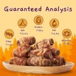 Jungle Calling Multi Flavor Rolls Dog Treats, Made with Real Chicken Duck Beef Meat, Peanut Butter Flavor Rawhide-Free Dog Snacks, Health Skin and High Protein Dog Treat, 10.6 oz - Image 5