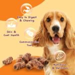 Jungle Calling Multi Flavor Rolls Dog Treats, Made with Real Chicken Duck Beef Meat, Peanut Butter Flavor Rawhide-Free Dog Snacks, Health Skin and High Protein Dog Treat, 10.6 oz - Image 6