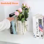 Book-Shaped Vase for Flowers, Book Lovers Gifts, Aesthetic Room Decor Cute Flowers Vases & Must-Have for Home, Bookshelf, Bedroom & Office Decor for Women & Teacher Gift - Like Mothers Day (Clear) - Image 4