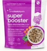 Smallbatch Freeze Dried Dog Treats, Superfood Food Topper Turkey Bites for Dogs & Cats, Probiotics, Organic Ingredients, High Protein, Grain Free Healthy Treat & Food Topper, Made in the USA, 7 oz Bag - Image 2