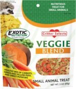 Veggie Blend (3 oz.) - Healthy Natural Mixed Dried Vegetable Treat - Sweet Potatoes, Carrots, Peas - for Degus, Chinchillas, Prairie Dogs, Rabbits, Sugar Gliders, Hedgehogs, Guinea Pigs & Small Pets… - Image 2